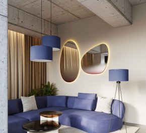 Lampa podłogowa na trójnogu granat 1xE27 NEVIA