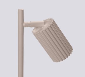 Kaszmirowa lampka biurkowa stojąca KARBON taupe