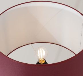 Lampa podłogowa na trójnogu burgund 1xE27 NATT