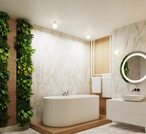 Kinkiet ścienny łazienkowy IP44 aluminium ryflowane HALO biały