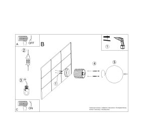 Kinkiet ścienny łazienkowy IP44 aluminium ryflowane HALO mocca