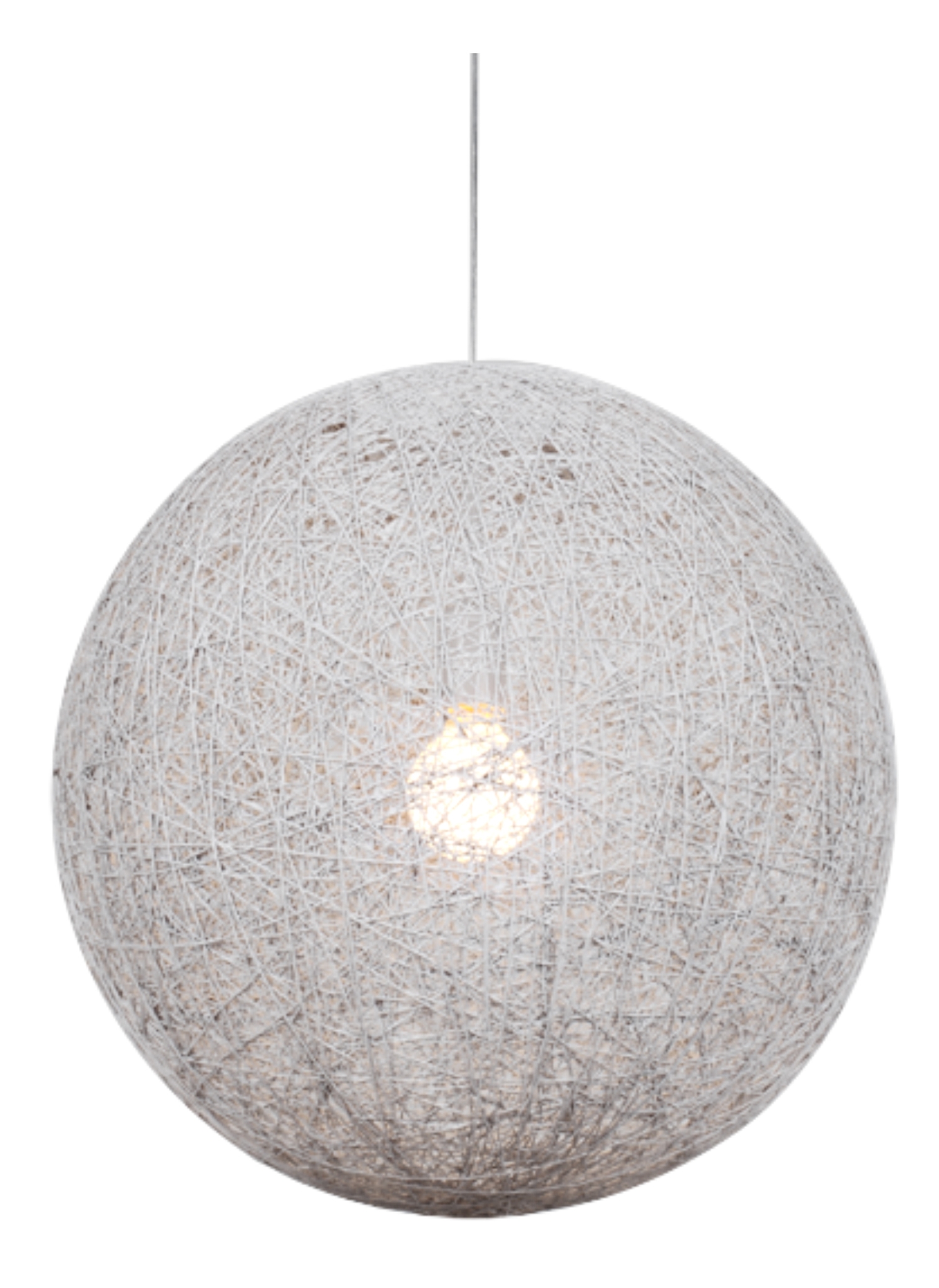 LAMPA WISZĄCA CARUBA 1X60W E27 BIAŁY 50