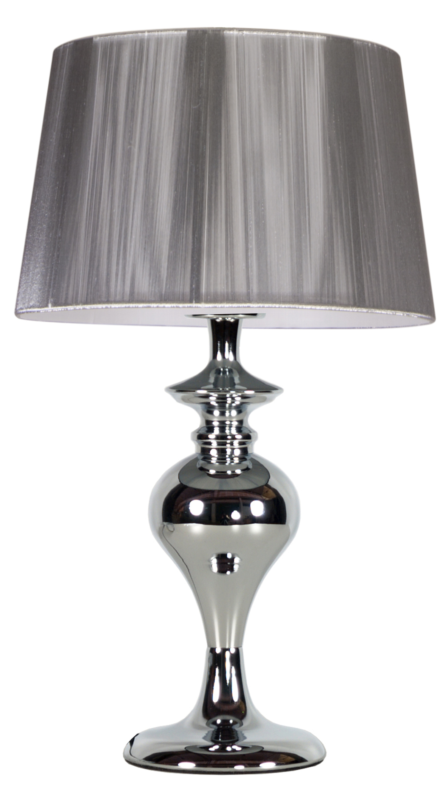 LAMPA NOCNA GILLENIA 40CM 1X60W E27 SREBRNA