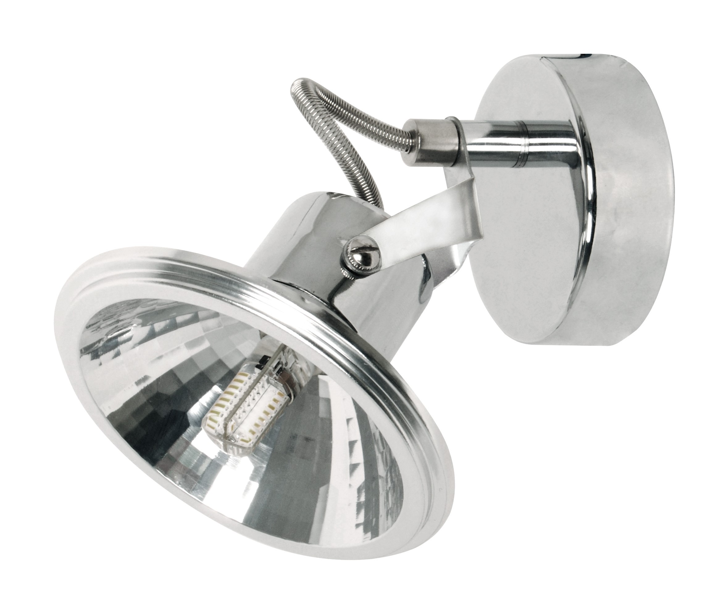 LAMPA KINKIET MOON 1X3,5W LED G9 CHROM