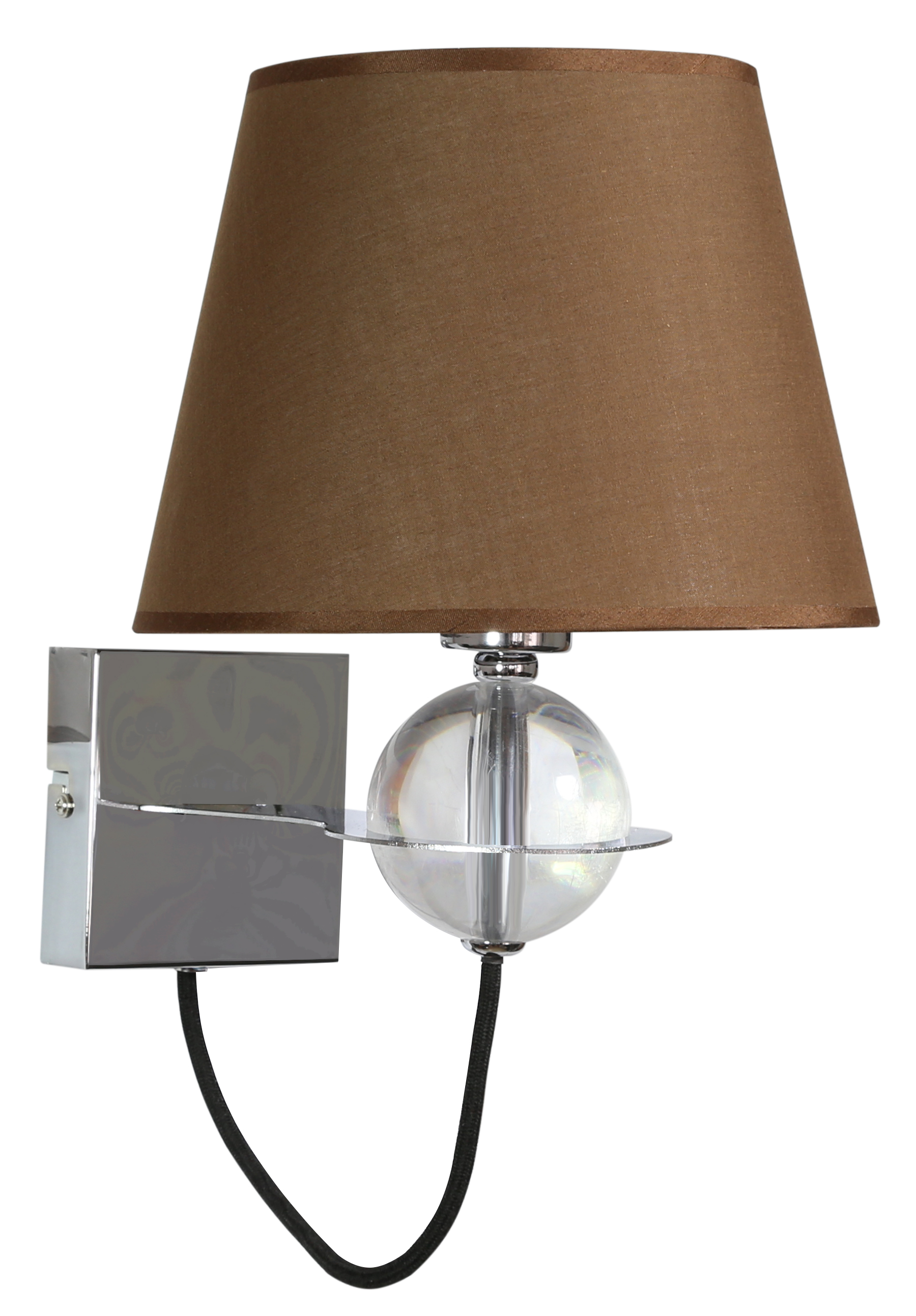 LAMPA KINKIET TESORO 1X40W E14 BRĄZOWY