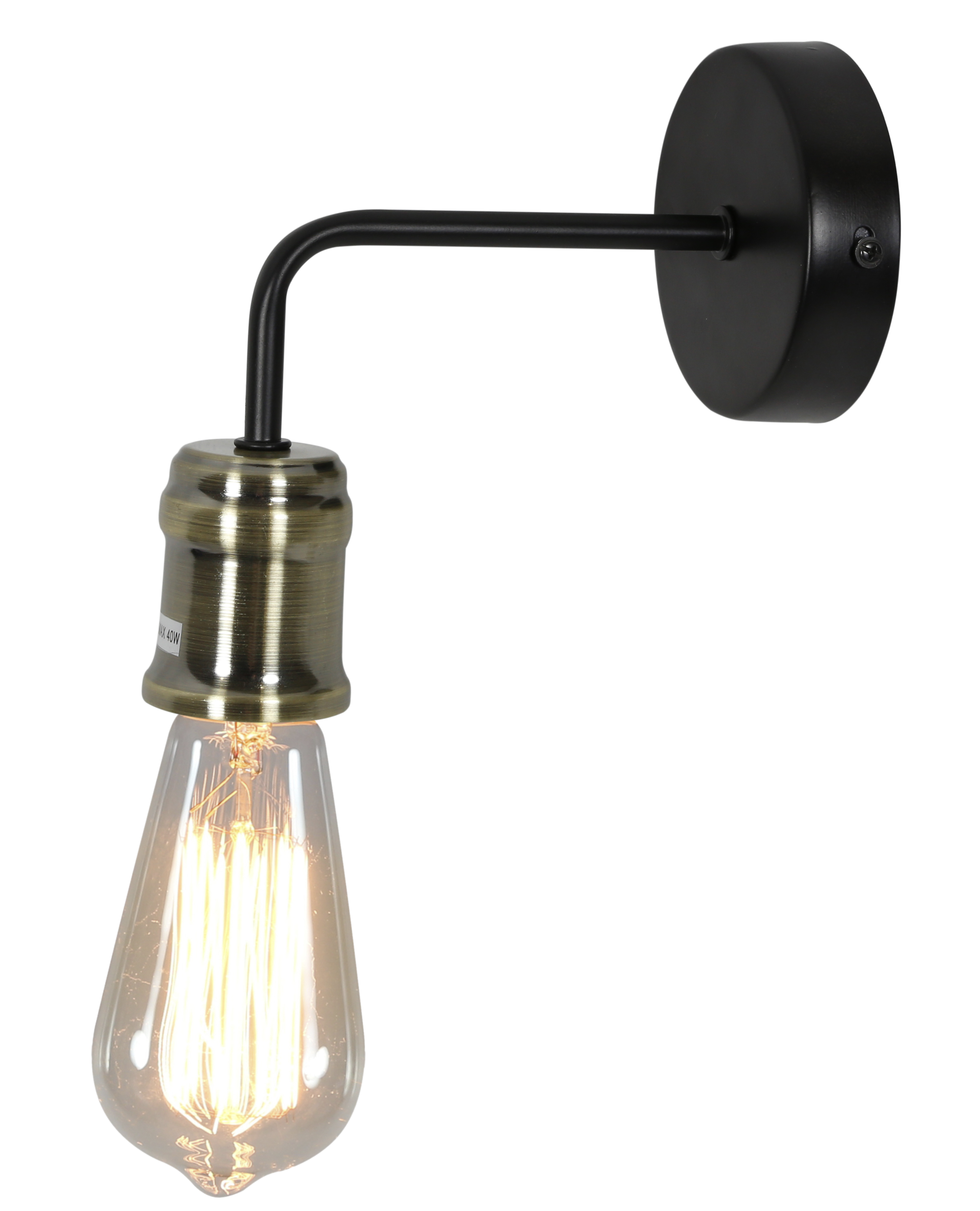 LAMPA KINKIET GOLDIE1X60W E27 CZARNY+PATYNA (Z ŻARÓWKĄ 3030948)