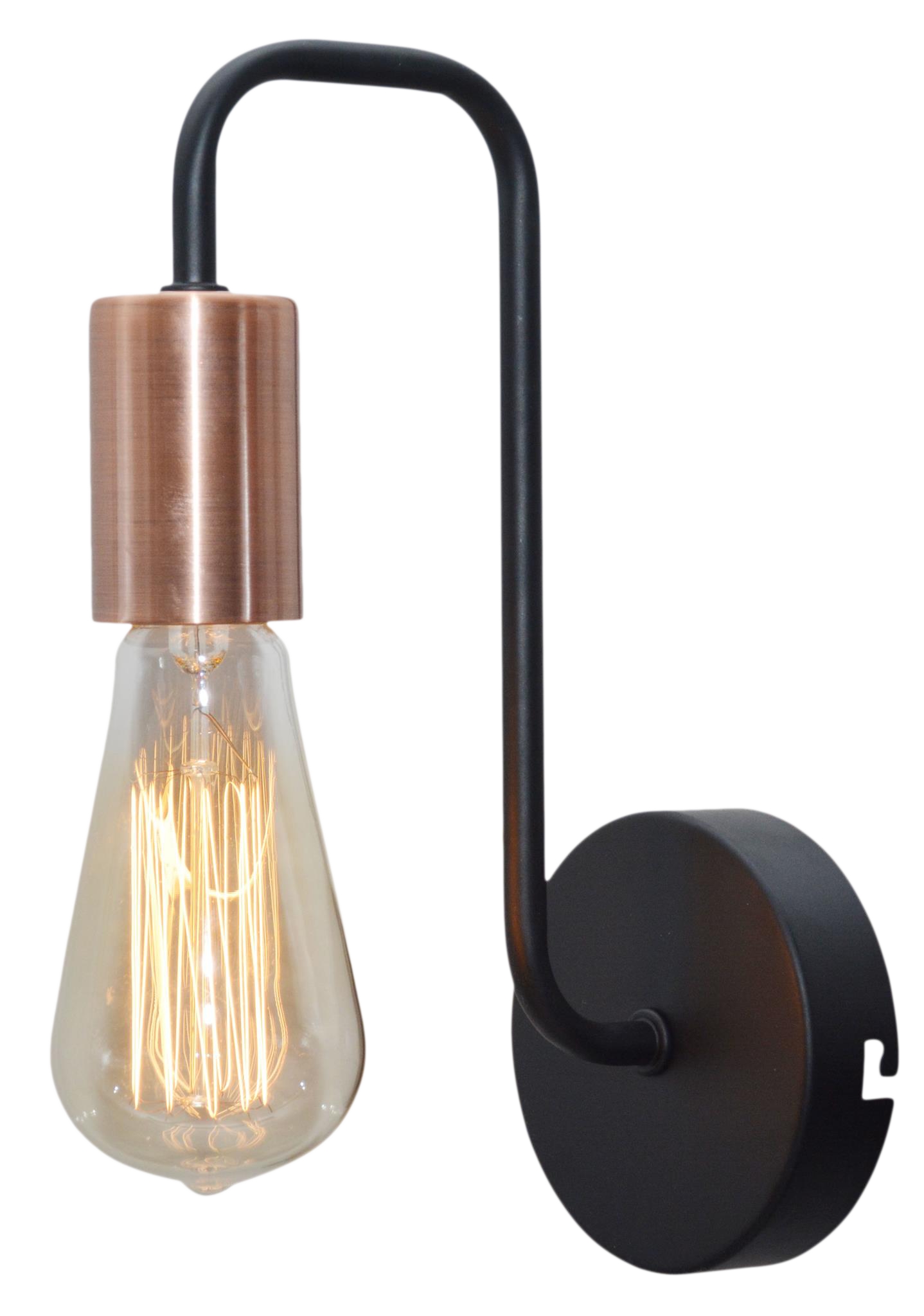 LAMPA KINKIET HERPE 1X60W E27 CZARNY