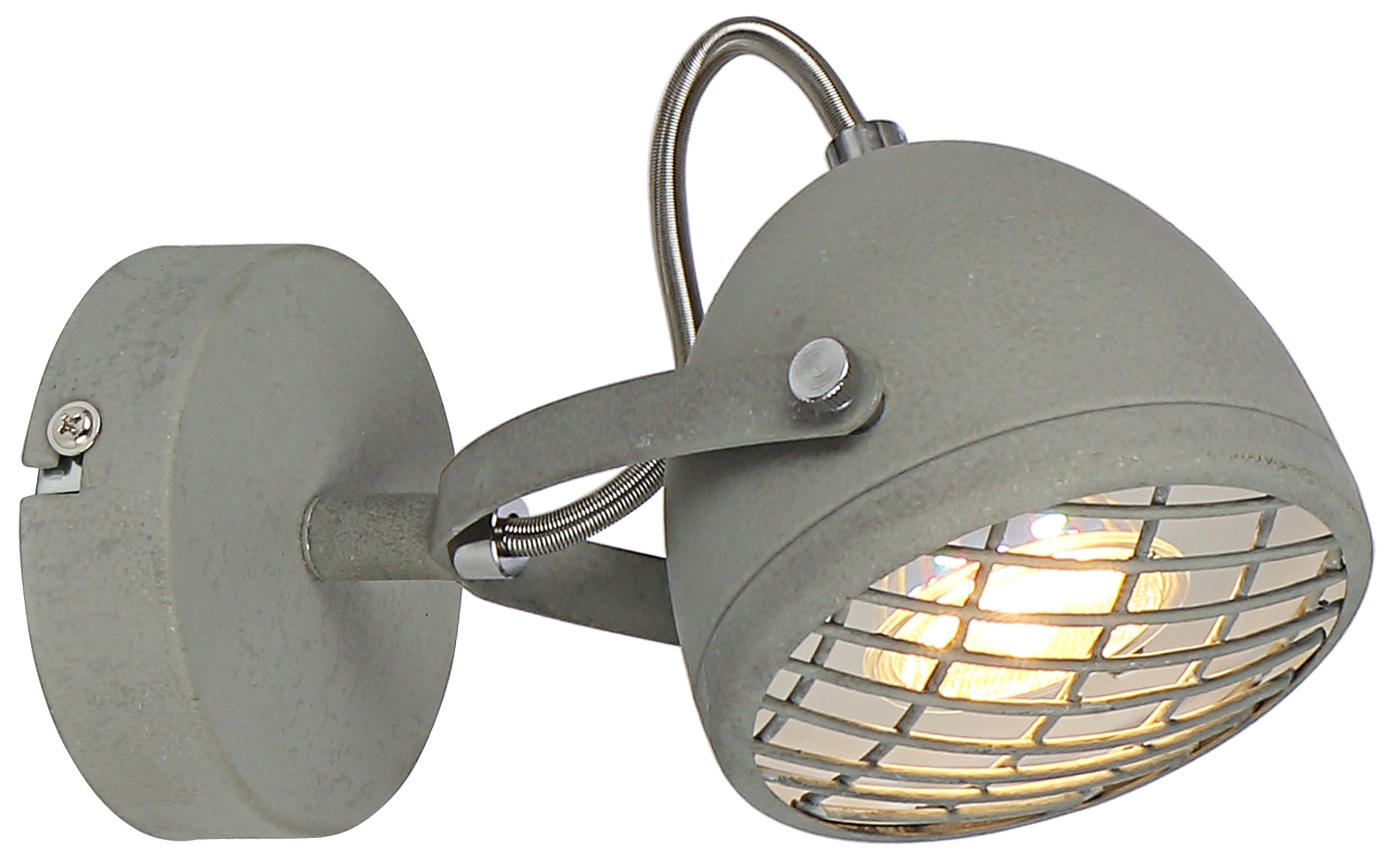 LAMPA KINKIET PENT 1X50W GU10  BETONOWY SZARY