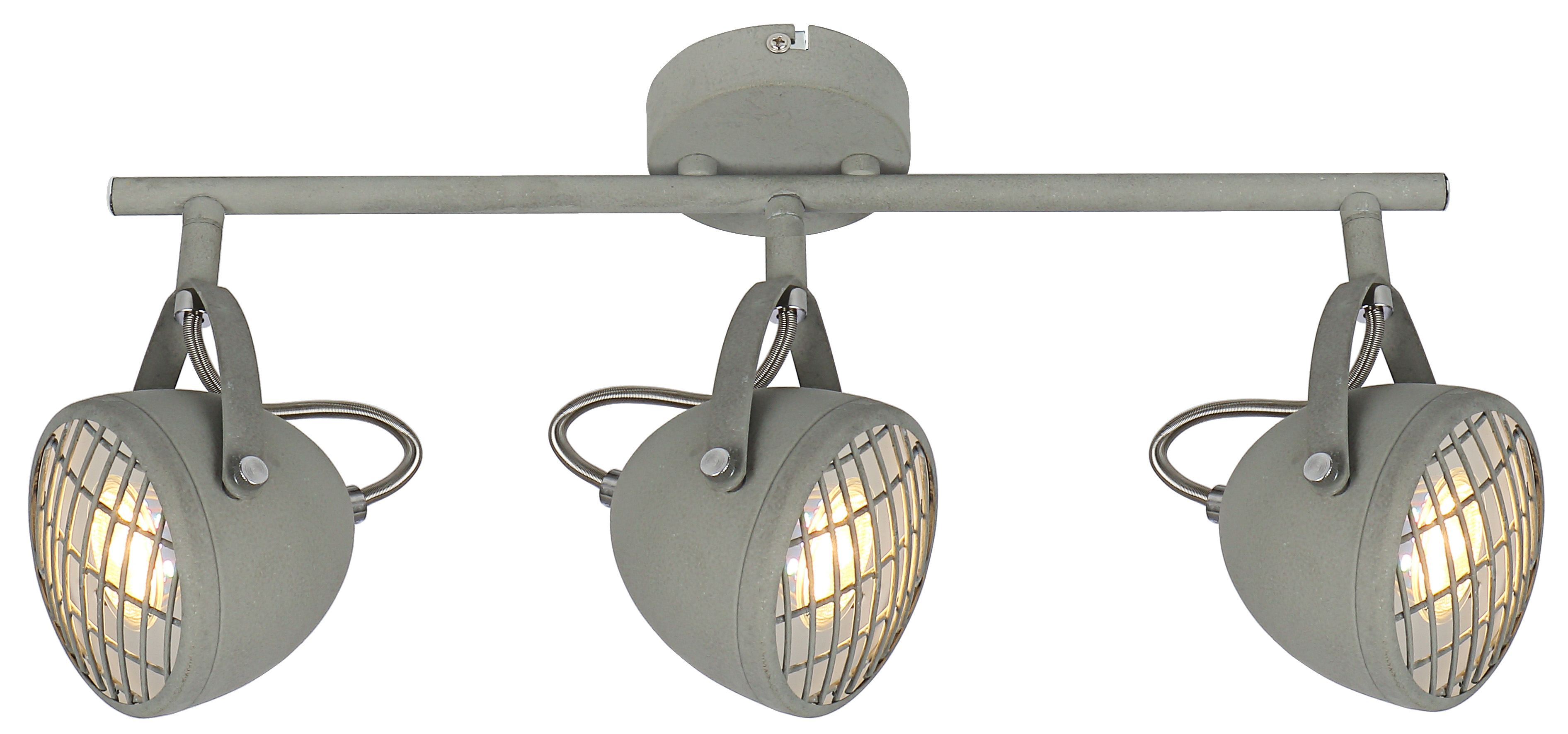 LAMPA SUFITOWA PENT LISTWA 3X50W GU10  BETONOWY SZARY