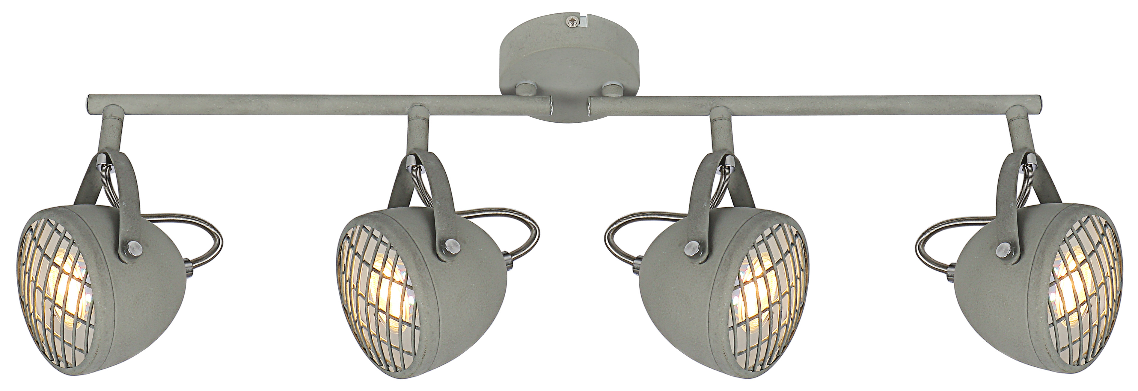 LAMPA SUFITOWA PENT LISTWA 4X50W GU10  BETONOWY SZARY