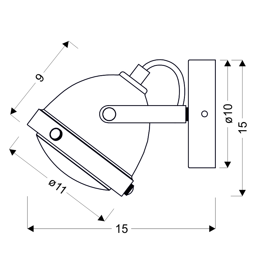 LAMPA KINKIET FRODO 1X40W GU10 RDZAWY