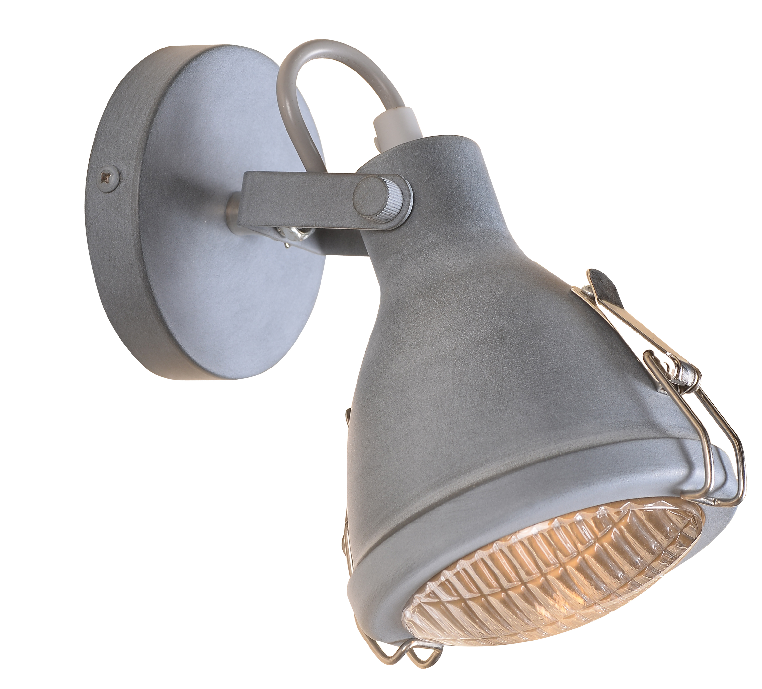 LAMPA KINKIET CRODO 1X40W E14 SZARY