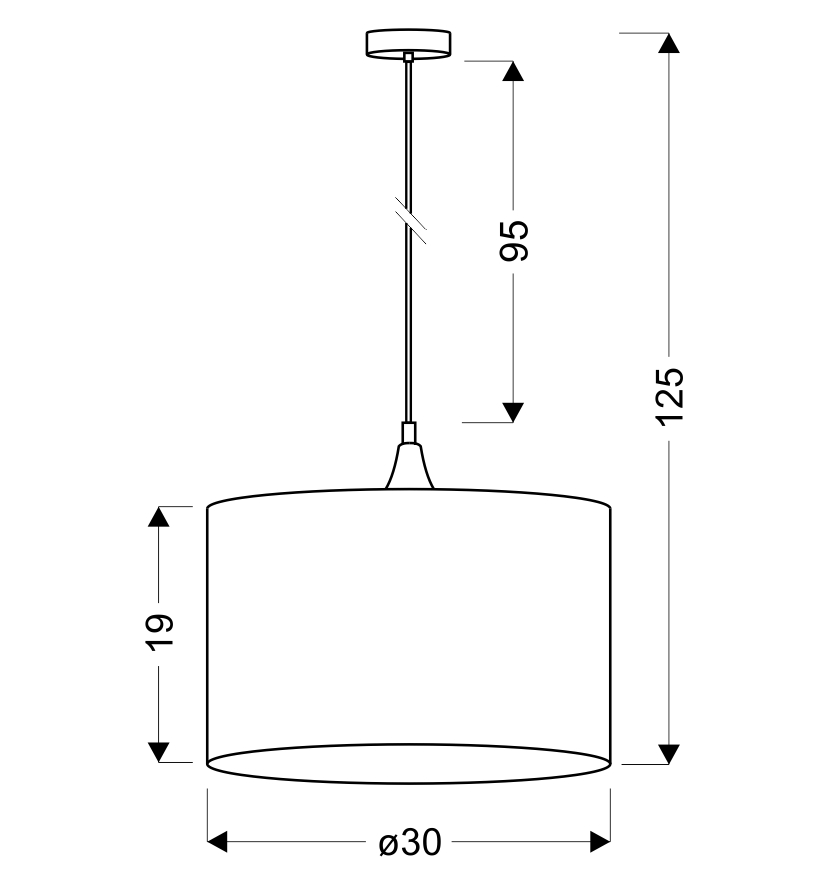 LONG LAMPA WISZĄCA 1X60W E27 MIEDZIANY